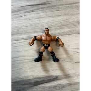 wwe mattel knuckle crunchers the rock wrestling action figure